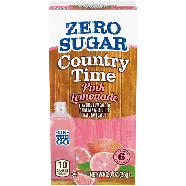 Cocoa & Drink Mixes Country Time Zero Sugar Pink Lemonade Drink Mix hero