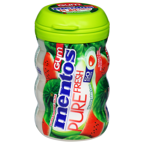 Mint & Gum Mentos Gum, Sugarfree, Watermelon hero