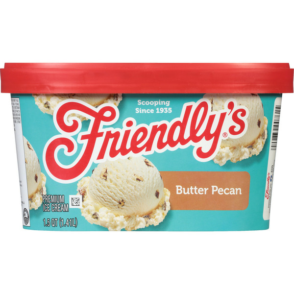 Ice Cream & Toppings Friendly's Rich & Creamy Butter Pecan Premium Ice Cream 1.5 Quart Scround hero