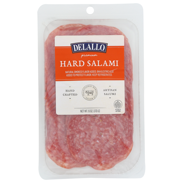 Lunch Meat DeLallo Sliced Hard Salami hero