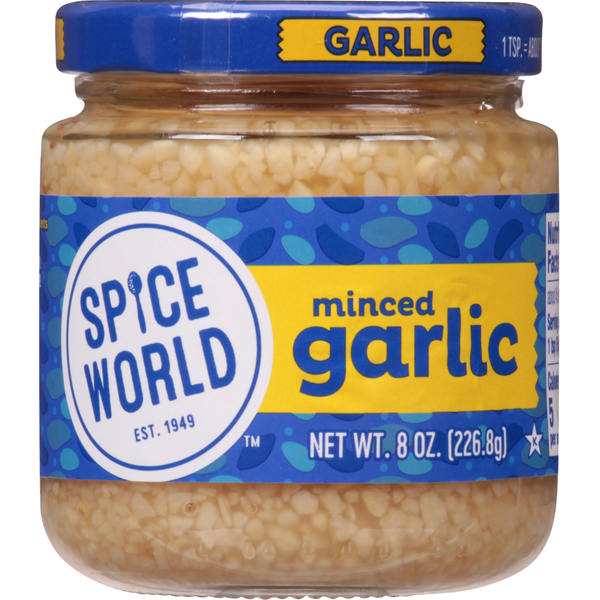 Spices & Seasonings Spice World Garlic, Minced hero