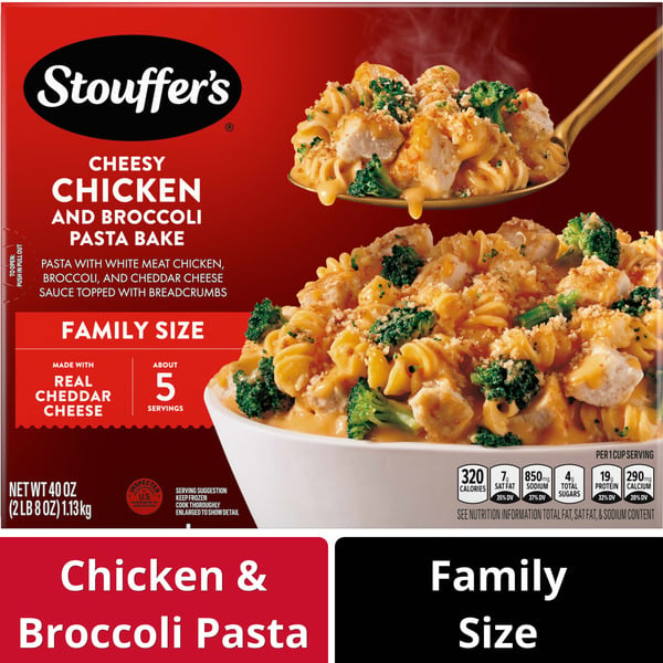 Frozen Meals Stouffer's Family Size Chicken Broccoli Pasta Bake hero