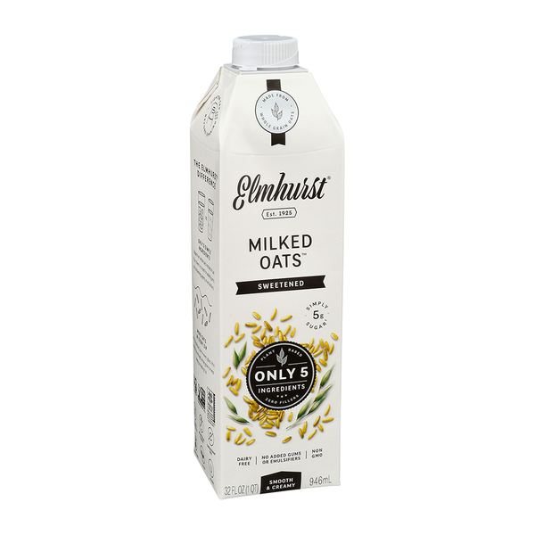 Soy & Lactose-Free Elmhurst Oat Milk, Lightly Sweetened hero