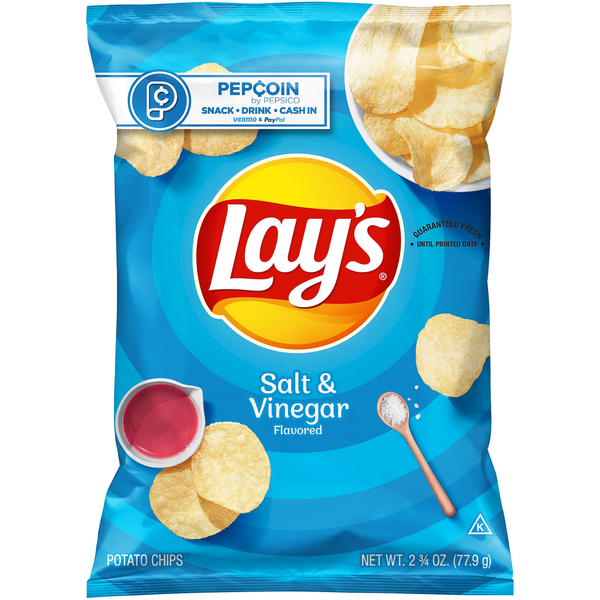 Chips & Pretzels Lay's Salt & Vinegar Flavored Potato Chips hero