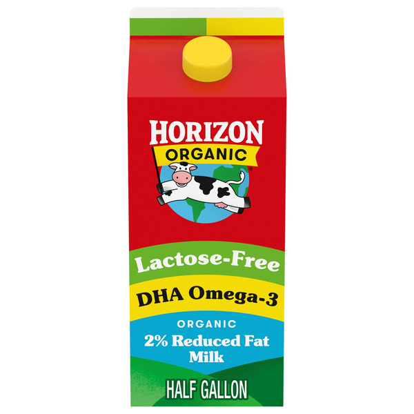 Horizon Organic 2% Reduced Fat DHA Omega-3 Lactose Free Milk hero