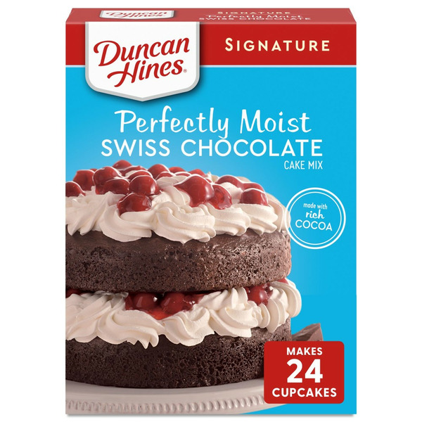 Doughs, Gelatins & Bake Mixes Duncan Hines Swiss Chocolate Cake Mix, Baking Mix hero