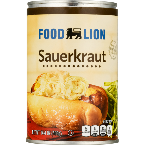 Canned & Jarred Vegetables Food Lion Sauerkraut hero