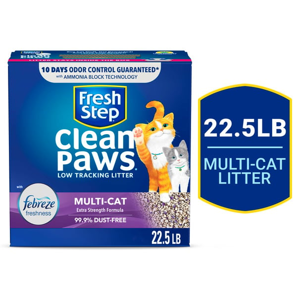 Cat Litter & Supplies Fresh Step Clean Paws Cat Litter Multi-Cat Clumping Litter hero