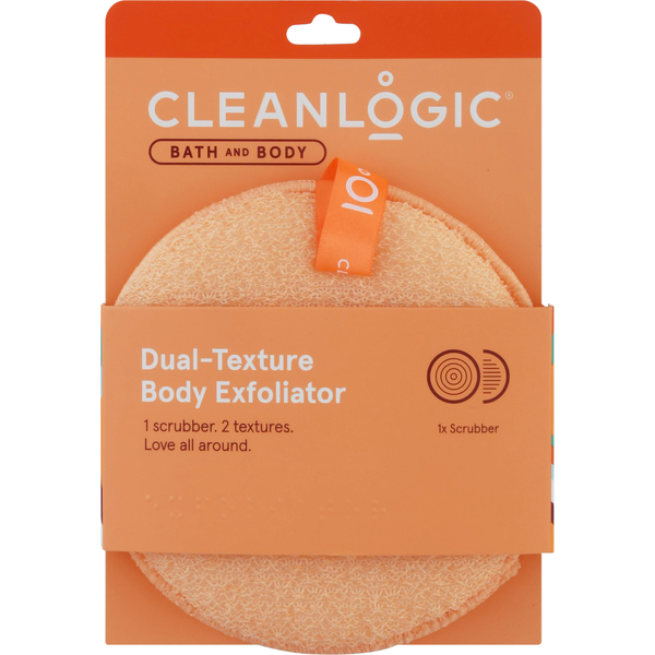 Body Lotions & Soap Cleanlogic Body Care Body Exfoliator, Dual-Texture hero