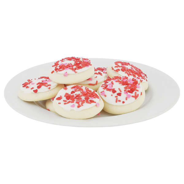 Cookies & Cakes Lofthouse Sugar Cookies, Frosted, Valentine hero