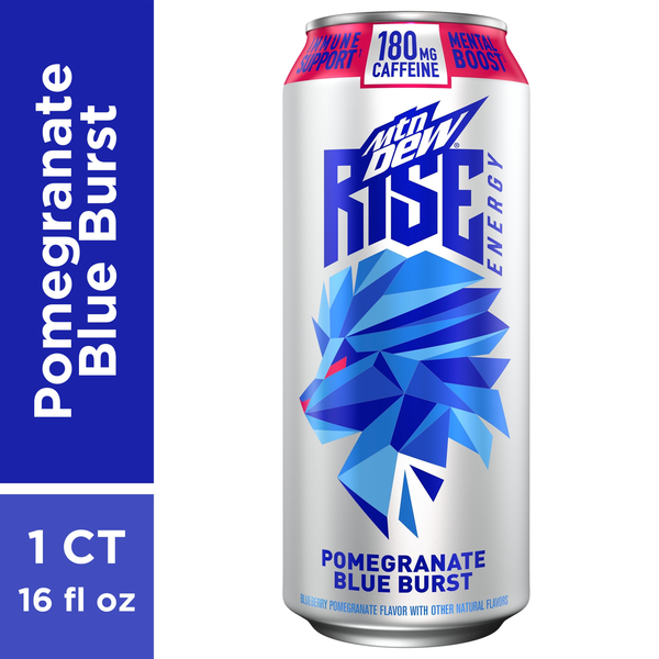 Energy & Sports Drinks Mountain Dew Energy Pomegranate Blue Burst hero