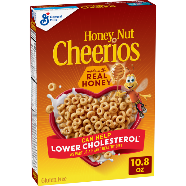 Cereal Honey Nut Cheerios Heart Healthy Cereal With Happy Heart Shapes hero