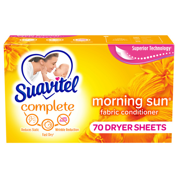 Laundry Suavitel Fabric Softener Dryer Sheets, Morning Sun hero