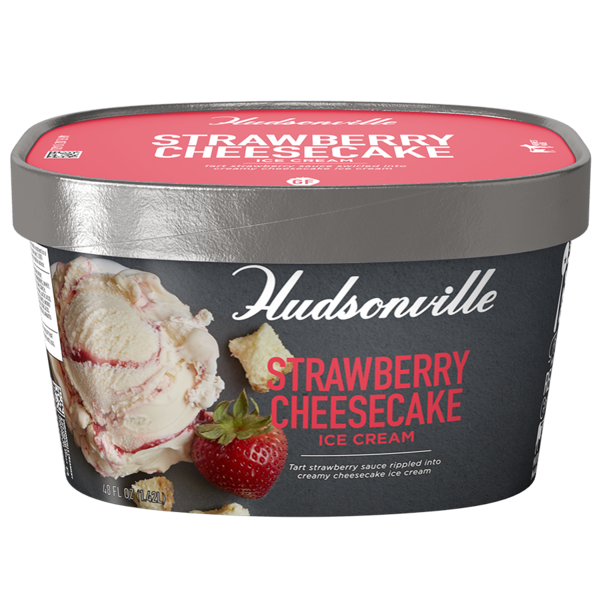 Frozen Dessert Hudsonville Strawberry Cheesecake hero