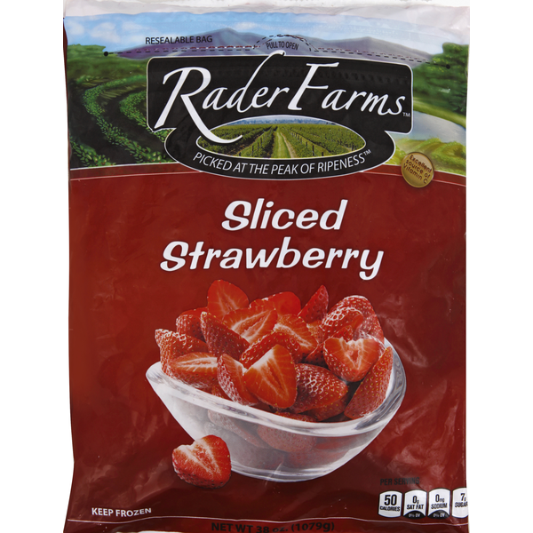 Frozen Produce Rader Farms Strawberry, Sliced hero