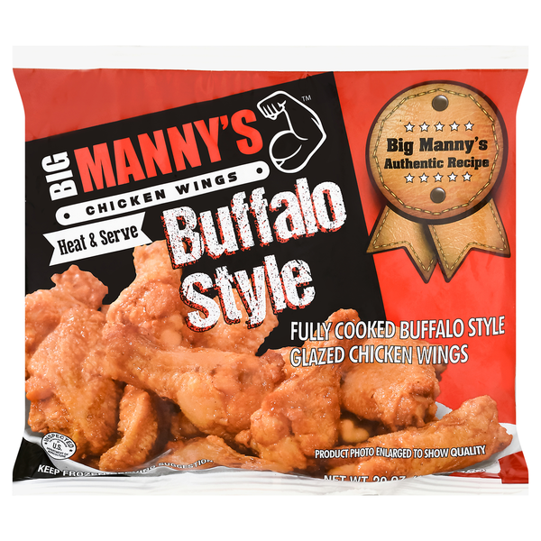 Packaged Poultry Big Manny's Chicken Wings, Buffalo Style hero