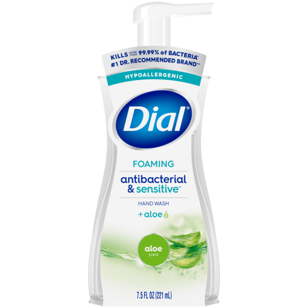 Hand Care Dial Antibacterial Foaming Hand Wash, Aloe Scent hero