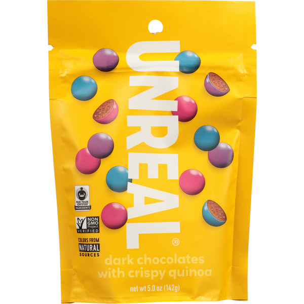 Candy & Chocolate UNREAL Dark Chocolate Crispy Gems with Quinoa hero