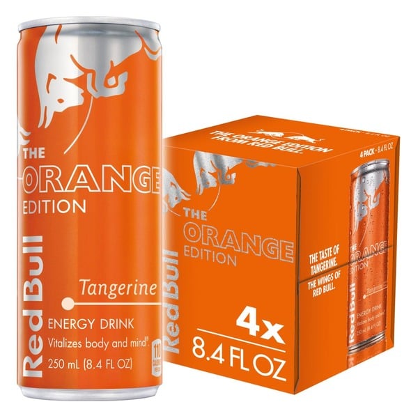 Energy & Sports Drinks Red Bull Energy Drink, Tangerine hero