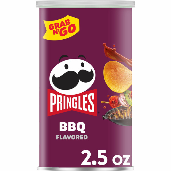 Pringles Potato Crisps Chips, Lunch Snacks, Office and Kids Snacks, BBQ hero