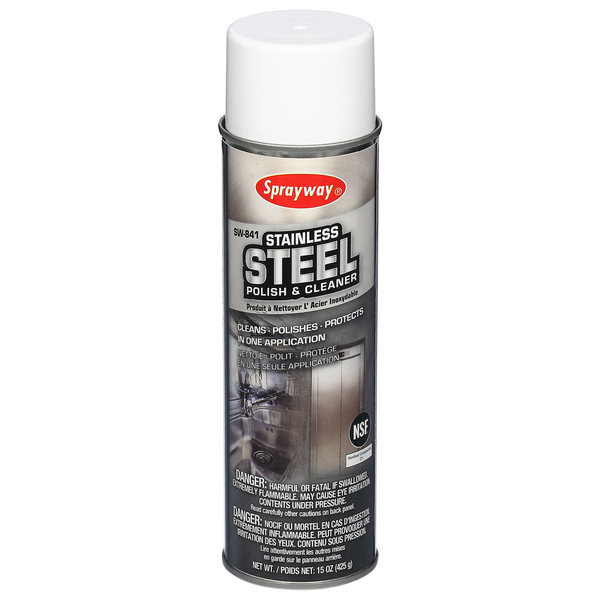 Cleaning Products Sprayway Polish & Cleaner, Stainless Steel hero