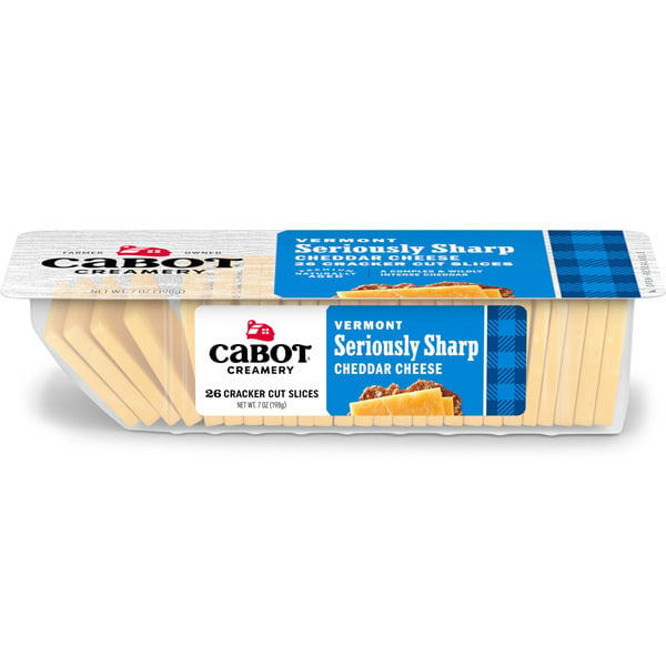 Packaged Cheese Cabot Seriously Sharp Yellow Cheddar Cheese Cracker Cuts hero