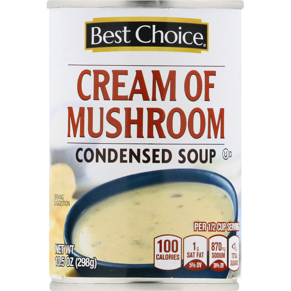 Holiday Items Best Choice Condensed Soup, Cream of Mushroom hero