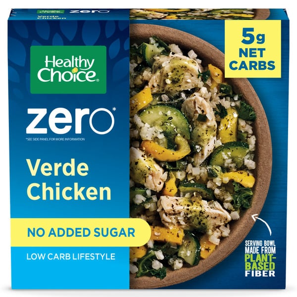 Frozen Meals Healthy Choice Zero Low Carb Verde Chicken Bowl, Frozen Meal hero