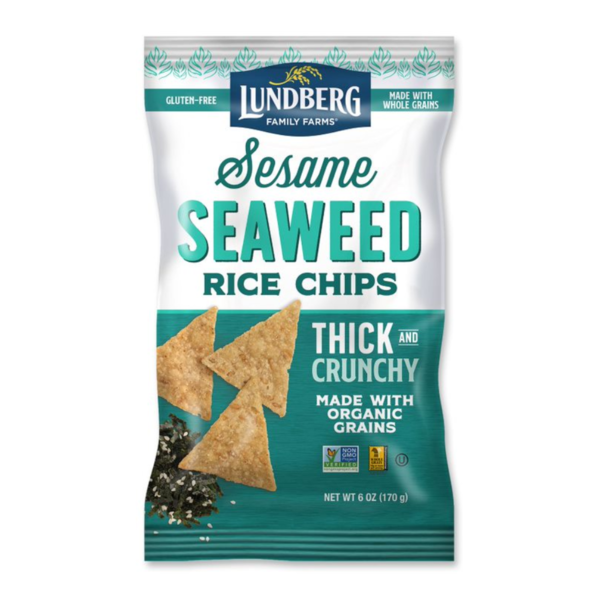 Chips & Pretzels Lundberg Family Farms Sesame Seaweed Rice Chips hero