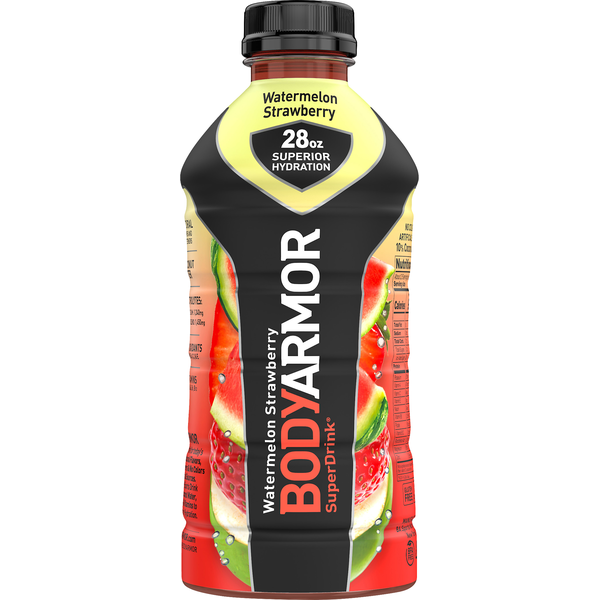 Energy & Sports Drinks BODYARMOR SuperDrink Watermelon Strawberry Electrolyte Hydration Beverage hero