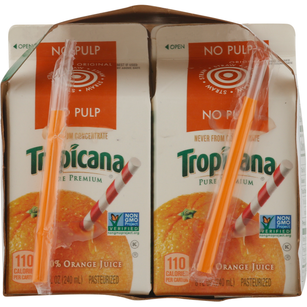 Food Lion Tropicana 100% Juice, Original, Orange, No Pulp Same-Day 