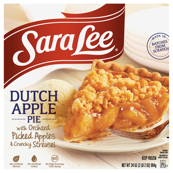 Frozen Dessert Sara Lee Pie, Dutch Apple hero