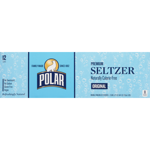 Water, Seltzer & Sparkling Water Polar Seltzer, Premium, Original hero