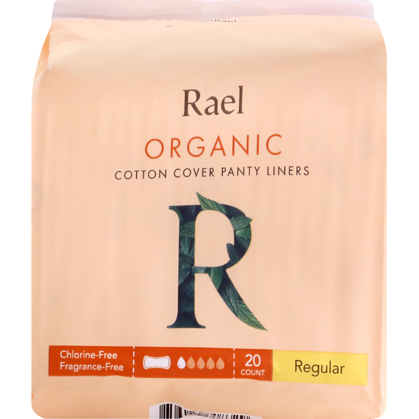 Feminine Care Rael Panty Liners, Cotton Cover, Organic, Ultra Thin, Regular hero