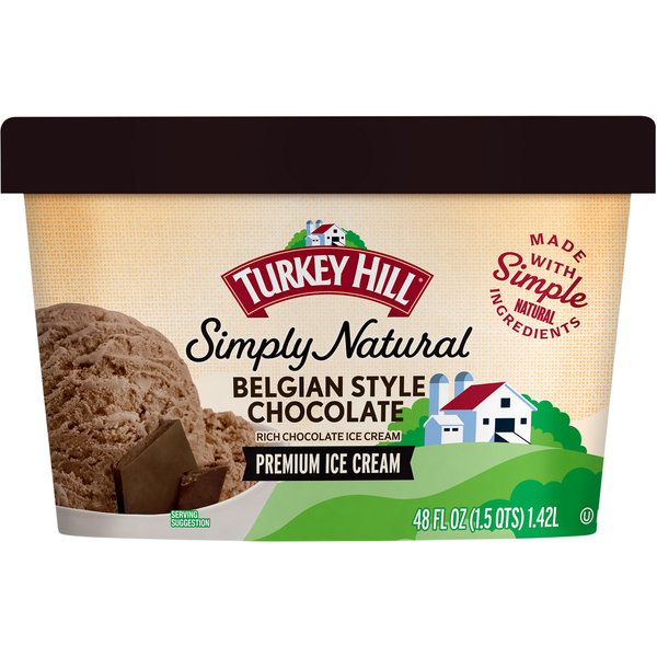 Ice Cream & Ice Turkey Hill Ice Cream, Premium, Belgian Style Chocolate hero