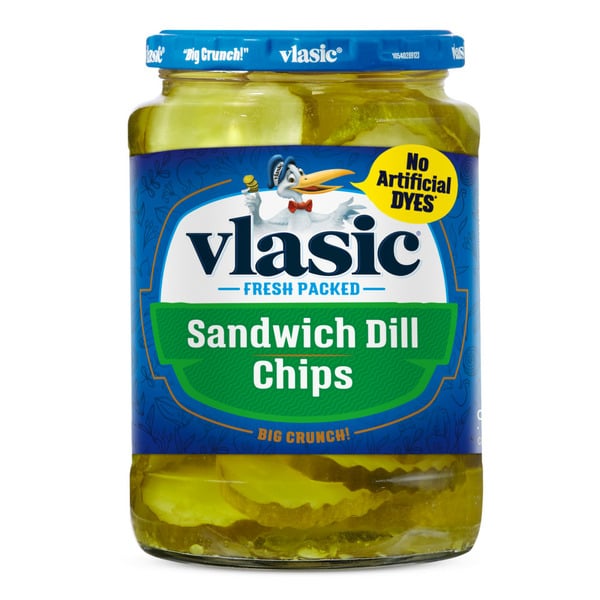 Pickled Goods & Olives Vlasic Keto Friendly Sandwich Dill Pickle Chips hero