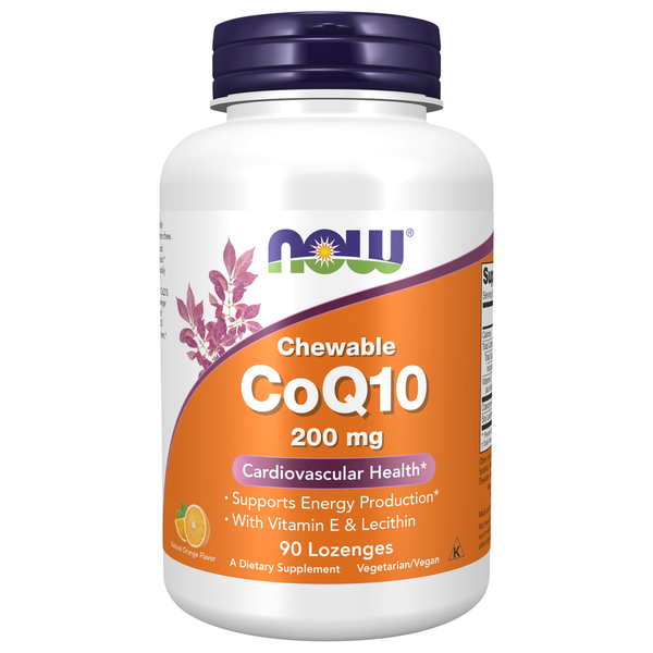 Vitamins & Supplements NOW CoQ10 200 mg Chewable Lozenges hero