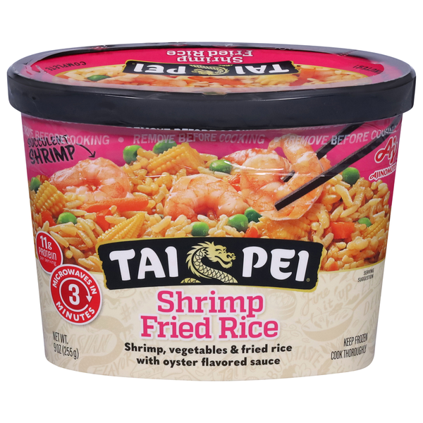 Frozen Meals Ajinomoto Tai Pei Fried Rice, Shrimp hero