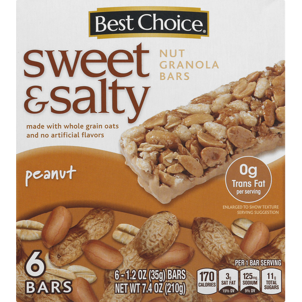 Energy & Granola Bars Best Choice Nut Granola Bars, Peanut, Sweet & Salty hero