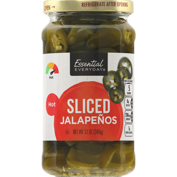 More International Foods Essential Everyday Jalapenos, Hot, Sliced hero