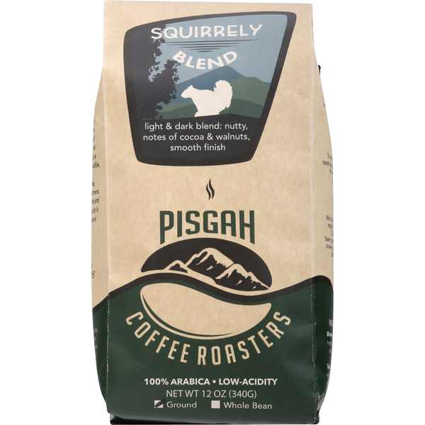 Coffee Pisgah Brewing Company Coffee, 100% Arabica, Ground, Squirrely Blend hero