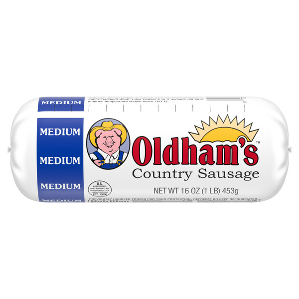 Hot Dogs, Bacon & Sausage Odom's Tennessee Pride Medium Country Sausage, Breakfast Sausage Roll hero