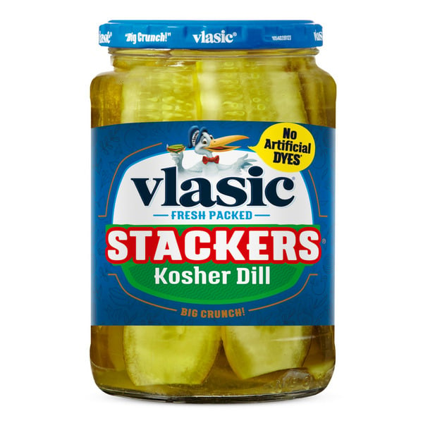 Pickled Goods & Olives Vlasic Stackers Kosher Dill Pickles hero