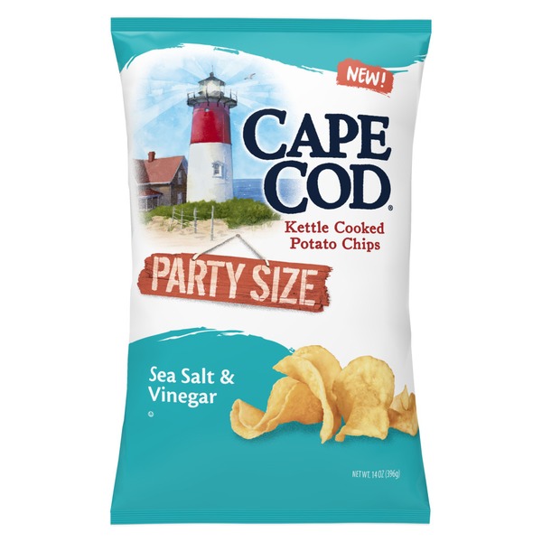 Chips & Pretzels Cape Cod Sea Salt & Vinegar Kettle Cooked Potato Chips hero