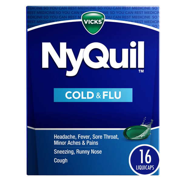 Cold, Flu & Allergy Vicks NyQuil Nighttime Cold, Cough & Flu Medicine hero