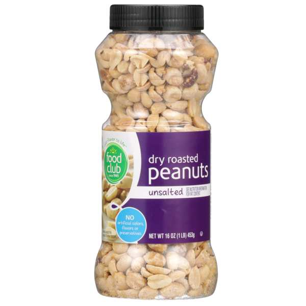 Nuts, Seeds & Dried Fruit Food Club Unsalted Dry Roasted Peanuts hero