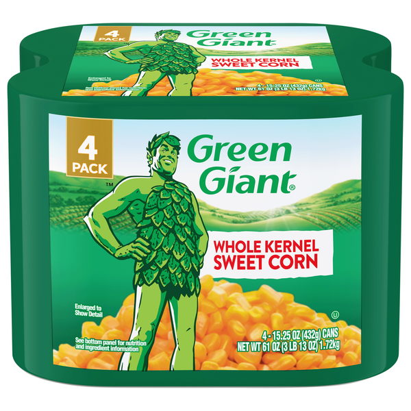 Canned & Jarred Vegetables Green Giant Sweet Corn, Whole Kernel, 4 Pack hero