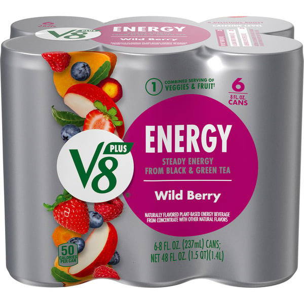 Energy & Sports Drinks V8 Wild Berry Juice Energy Drink hero