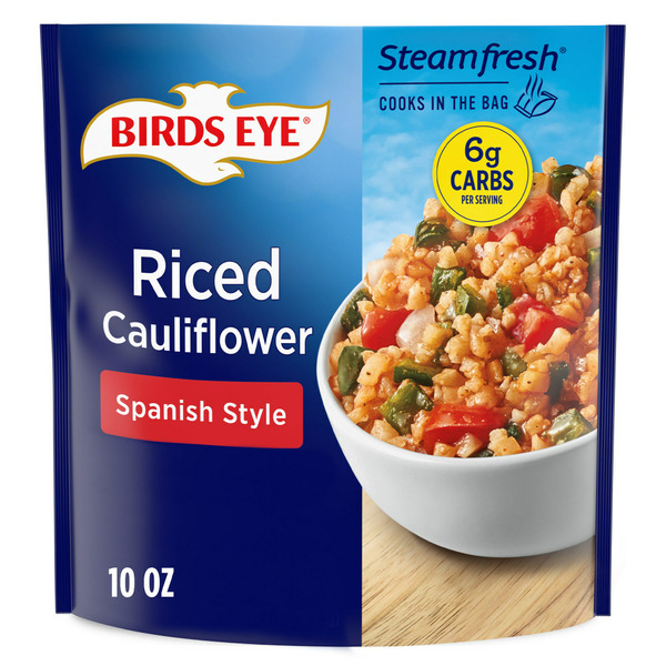 Frozen Produce Birds Eye Steamfresh Riced Cauliflower Spanish Style, Frozen Sides hero