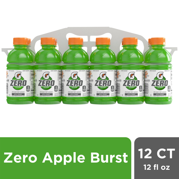 Gatorade Thirst Quencher, Zero Sugar, Apple Burst, 12-Pack hero